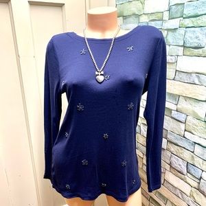 TALBOTS BLUE TOPS